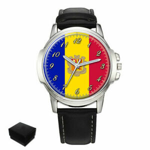 【送料無料】腕時計　アンドラフラグprincipality of andorra flag gents mens wrist watch gift engraving