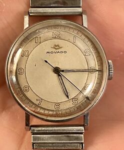 【送料無料】腕時計 レアマニュアルrare 1940s movado manual wind watch|hokushin