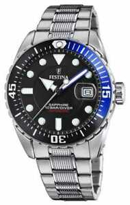 【送料無料】腕時計 フェスティナステンレススチールブレスレットウォッチfestina mens automatic stainless steel bracelet f204803 watch 8|hokushin