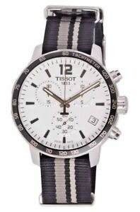 【送料無料】腕時計 クロノタキメータツートンナイロンスチールtissot t0954171703710 mens 42mm chrono tachymeter twotone nylon steel watch|hokushin