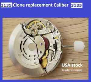 【送料無料】腕時計　クローン watch movement automatic clone replacement cal 3135 frequency 28800｜hokushin