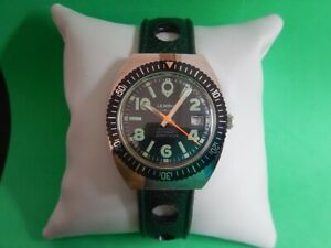 【送料無料】腕時計 モントレトナウルロイヤルプランニュダイバーレモンタージュマヌエルmontre tonneau le royal plongee diver remontage manuel hp2641 etat neuf|hokushin