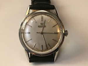【送料無料】腕時計 ニースヴィンテージローミングオールステンレスマニュアルnice vintage roamer all stainless steel manual watch mst 414 excellent condition|hokushin
