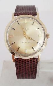 【送料無料】腕時計 ヴィンテージメンズコンディションサービスvintage 10k gf elgin mens automatic watch 1960s* exlnt condition* serviced|hokushin