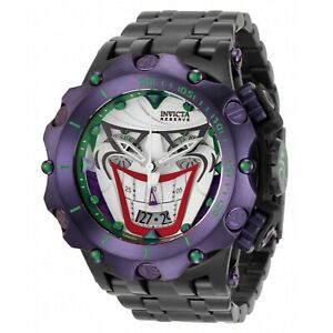 【送料無料】腕時計　インビクタリザーブコミックヴェノムハイブリッドジョーカーリミテッドスイスクォーツinvicta 33594 nwt reserve dc comic 52mm venom hybrid joker limited swiss quartz｜hokushin