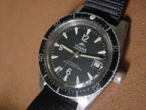 【送料無料】腕時計 スイスメンズダイバーヴィンテージティアラvintage tiara of switzerland mens diver wrist watch automatic eta 2772|hokushin