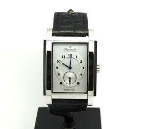 【送料無料】腕時計 メンズスイスステンレススチールウォッチmens swiss faconnable ponte stainless steel rectangle watch fbr00894|hokushin