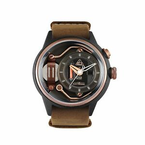 【送料無料】腕時計　ザエレクトリックザモカズブラウンストラップthe electricianz zza1c02 the mokaz brown strap wristwatch｜hokushin