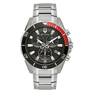【送料無料】腕時計 ブローバメンズステンレスクロノグラフbulova mens stainless steel chronograph nwt|hokushin