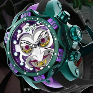 【送料無料】腕時計　インビクタコミックスジョーカーヴェノムスイスモトフクロノグリーンパープルウォッチinvicta 52mm dc comics joker venom ltd ed swiss movt chrono green purple watch