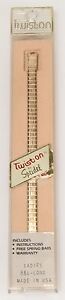【送料無料】腕時計　ツイストオンバイスペーデルレディースゴールドカラーウォッチストラップtwiston by speidel ladies gold colored watch strap nip｜hokushin