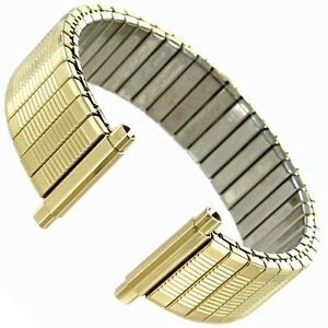 【貨物輸送無料】ウオッチ ストレートエンドスペイデルツイストフレックスゴールドトーンステンレス1621粍 straight end speidel twistoflex gold tone stainless steel shipsfree
