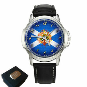 【送料無料】腕時計　スコットランドthe church of scotland flag gents mens wrist watchbest gift engraving