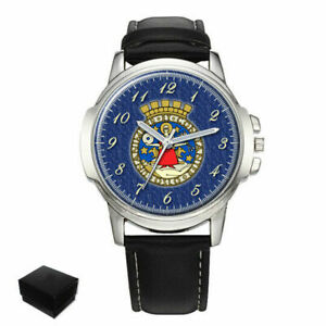 【送料無料】腕時計　オスロノルウェークリスマスoslo city coat of arms norway gents mens wrist watch christmas gift engraving