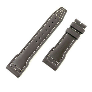 【送料無料】腕時計　ダークブラウンレザーストラップiwc authentic 22mm dark brown leather strap in great condition｜hokushin