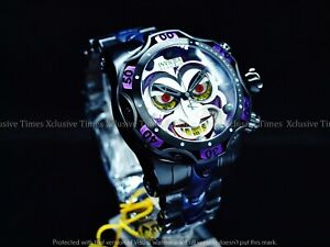 【送料無料】腕時計　インビクタコミックスジョーカーヴェノムブラックスティールパープルスイスクロノウォッチ