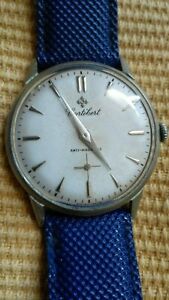【送料無料】腕時計　コルテバートウォッチグランプリcortebert watch grand prix 677 1970s silver numbers