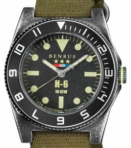 【送料無料】腕時計　ベンラスミリタリーテストオリーブナイロンストラップ??rare benrus h6 military tested limited olive nylon nato strap ?? fast amp; free