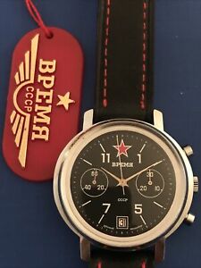 【貨物輸送無料】ウオッチ ヴィンテージヴレミアクロノグラフポルジョvintage bpemr bpema vremia chronograph poljot 3133, nos cccp