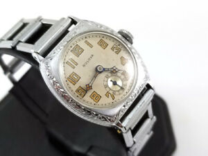 【送料無料】腕時計　ヴィンテージブロバレアオリジナルブレスレットvintage 1929 bulova conqueror rare original bracelet intact