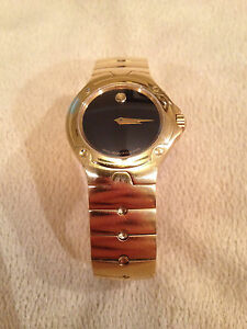 【送料無料】腕時計　モバドスポーツエディションゴールドトーンステンレススチールwomens movado se sports edition goldtone stainless steel watch 88g41851 rare