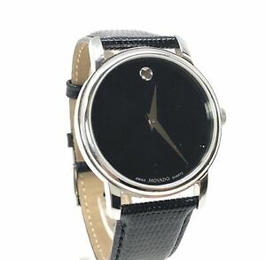 【送料無料】腕時計　モバドステンレススチールレザーミュージアムウォッチmovado 14237284 stainless steel leather museum watch
