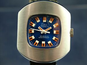 【貨物輸送無料】ウオッチ エザヴィンテージジュエルドイツeza automatic watch vintage 1970s 25 jewel german ヘモグロビン111  old nos