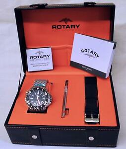 【送料無料】腕時計　ロータリーメンズアクアスピードスイスステンレススチールウォッチrotary agb90045wkit mens aquaspeed swiss made stainless steel watch rrp ￡450