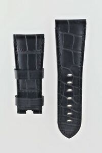 【貨物輸送無料】ウオッチ パネライクロックレザーストラップpanerai croc leather strap 27 粍