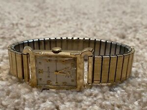 【貨物輸送無料】ウオッチ ブローバメンズセルフワインディングold vtg 1950s bulova 21 jewels mens wristwatch watch selfwinding 10k filled