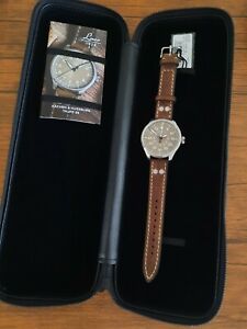 【貨物輸送無料】ウオッチ ラコアーヘントープパイロットベーシックブラウンレザーlaco aachen taupe limited edition 39 粍 automatic pilot basic w brown leather
