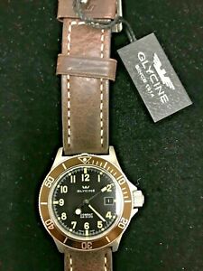 【貨物輸送無料】ウオッチ グリシンウォッチコンバットモデルオートブラウンストラップglycine watch  combat model  gl224386319  auto brown 22粍 strap