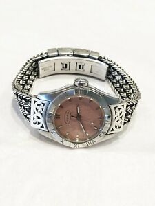 【貨物輸送無料】ウオッチ ロイスヒルスターリングシルバーステンレススチールスイスクォーツブレスレットlois hill sterling silver stainless steel swiss quartz bracelet watch