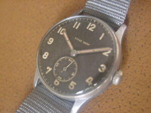 【貨物輸送無料】ウオッチ ヴィンテージテタスジュネーブカルvintage titus genf military wrist watch   manual wind  cal as 1002