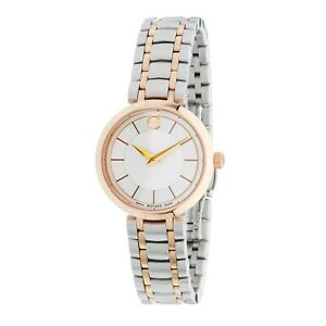 【貨物輸送無料】ウオッチ モバドシルバークォーツウォッチmovado 0607099 womens 1881 silver quartz watch