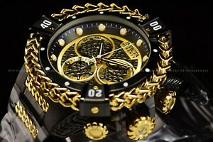 【貨物輸送無料】ウオッチ インビクタリザーブボルトヘレススイスゴールドメッキブラッククロノグラフ
