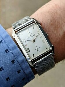 【送料無料】腕時計　ヴィットナウアー1950s wittnauer tank wristwatch
