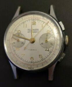 【貨物輸送無料】ウオッチ ヴィンテージデラウェアクロノグラフルファーランダーンvintage delaware chronograph with le phare movement landeron 48 or 248 as is