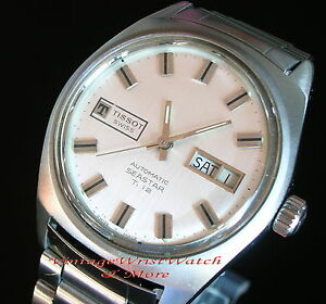 【貨物輸送無料】ウオッチ オロロギティソシースターウォッチorologio   tissot    seastar  t 12   automatic day date   1970   watch