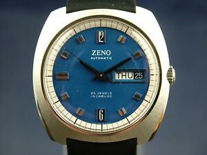 【貨物輸送無料】ウオッチ ゼノコンプレッサージュエルカルブシェラーヴィンテージzeno compressor automatic watch 1970s 25 jewel cal bucherer eta 2789 nos vintage