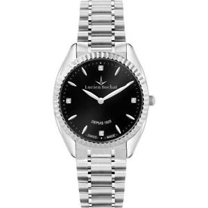 【送料無料】腕時計　オロロギドナルシアンロシャットルネルアッチャイオネロスワロフスキーorologio donna lucien rochat lunel r0453110507 acciaio nero swarovski swiss