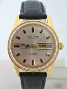 【貨物輸送無料】ウオッチ ヴィンテージウォルサムインカブロックデーサービスvintage 18 一般医 waltham incabloc day date automatic watch c 1970s* exlnt* serviced