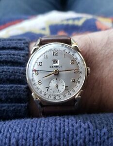 【貨物輸送無料】ウオッチ ベンラスデイデイトポインタランニングキーピングbenrus daydate pointer, 1950s, running and keeping time