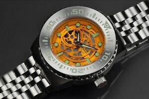 【貨物輸送無料】ウオッチ アラゴンダイブマスタースケルトンオートマチックaragon a262org divemaster evo skeleton 45粍 automatic