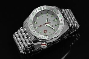 【貨物輸送無料】ウオッチ アラゴンaragon a082gry sea charger automatic 44粍
