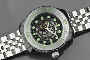 【貨物輸送無料】ウオッチ アラゴンダイブマスタースケルトンオートマチックaragon a252blk divemaster evo skeleton 50粍 automatic