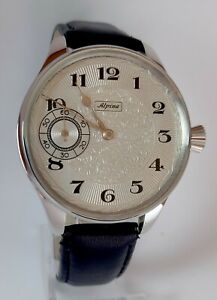 【貨物輸送無料】ウオッチ アルピナアンティークメンズスチールケースヴィンテージalpina antique 1910s wristwatch mens gift, steel case, vintage
