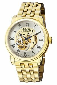 【送料無料】腕時計 ゲヴリルメンズヴァンダービルトゴールドステンレススチールgevril mens 2692 vanderbilt automatic gold ip stainless steel wristwatch|hokushin