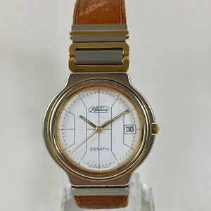 【貨物輸送無料】ウオッチ オロロギゼニスプラチナヴィンテージインアッチャオアルクアルソレフorologio zenith platini vintage インチ acciaio al quarzo ref 295000207f