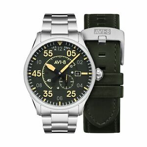 【貨物輸送無料】ウオッチ スピットファイアタイプグリーンavi8 av407322 spitfire type 300 automatic wristwatch green